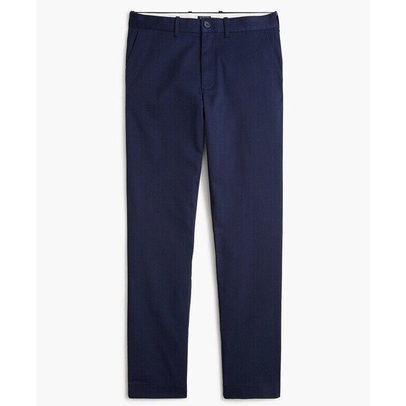 J.Crew Pants Mens 36 32 Blue Navy Athletic Slim Fit Flex Chino New Preppy - Picture 1 of 14